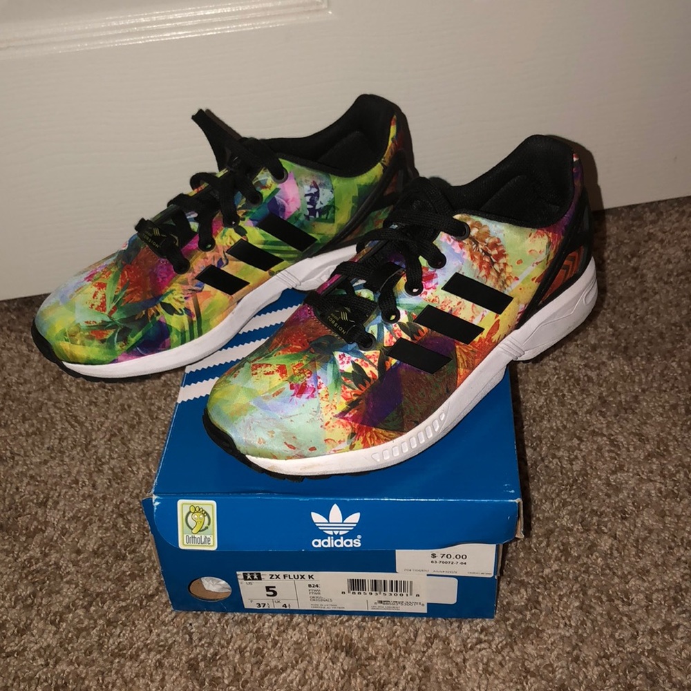 Multicolored Adidas sneakers